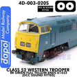 Class 52 Western Trooper - BR Green Full Yellow Ends D1033 - DCC & Sound Fitted | Dapol | 4D-003-020S