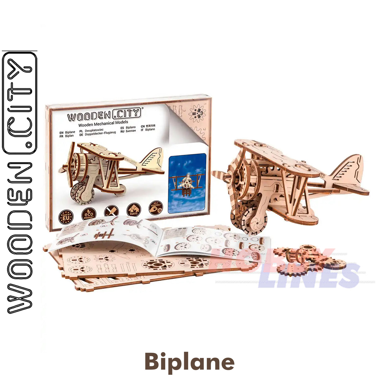 Bi-Plane -3D Puzzle | Wooden City |  WR304