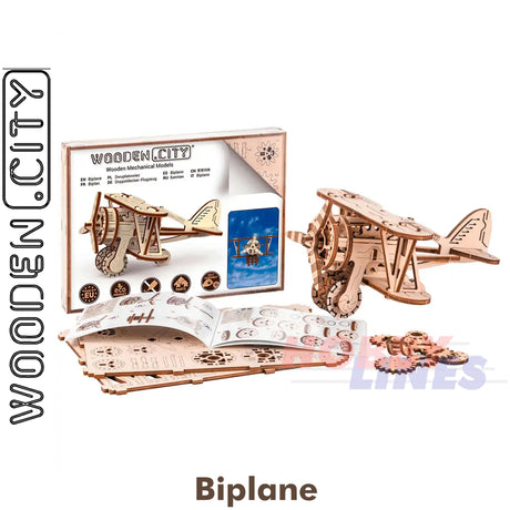 Bi-Plane -3D Puzzle | Wooden City |  WR304
