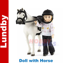 Load image into Gallery viewer, Lundby doll with Horse 60-8090-00
