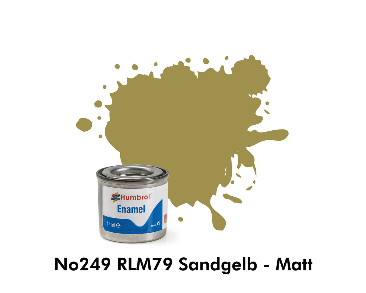 Enamel Tinlets No 249 RLM79 Sandgelb Matt