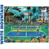 PICKLEBALL PARADISE 1000 pc super deluxe Jigsaw Puzzle WHITE MOUNTAIN 1944