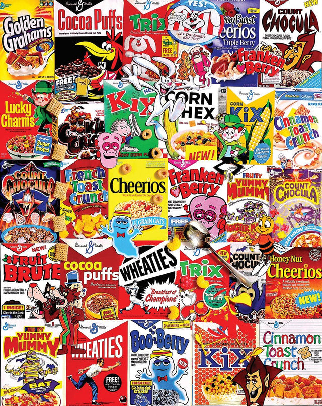 Cereal Boxes - 1000pc Puzzle | White Mountain | 1261pz