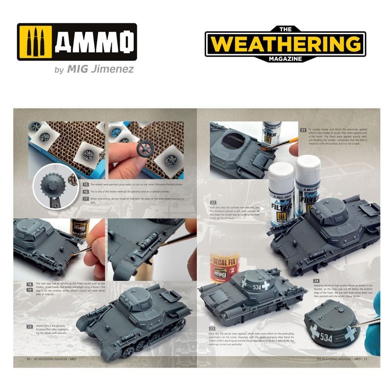 THE WEATHERING MAGAZINE - Issue 35 Grey |  Ammo by Mig Jimenez 