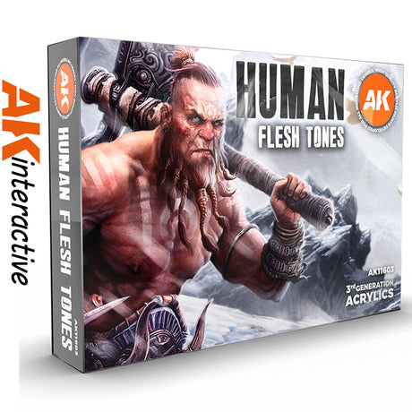 Human Flesh Tones - 3G Acrylic Paint x 6  | AK interactive | AK11603