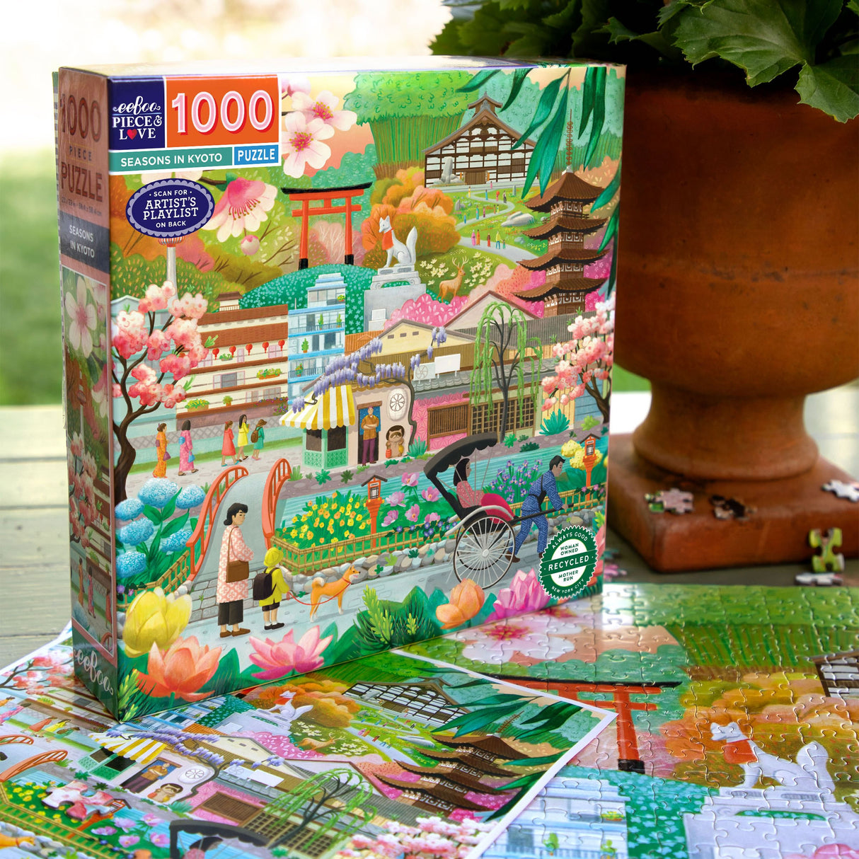 Seasons in Kyoto 1000pc Puzzle | eeBoo | PZT696