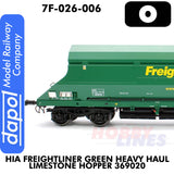 HIA Freightliner Green Heavy Haul Limestone Hopper 369020  | Dapol | 7F-026-006