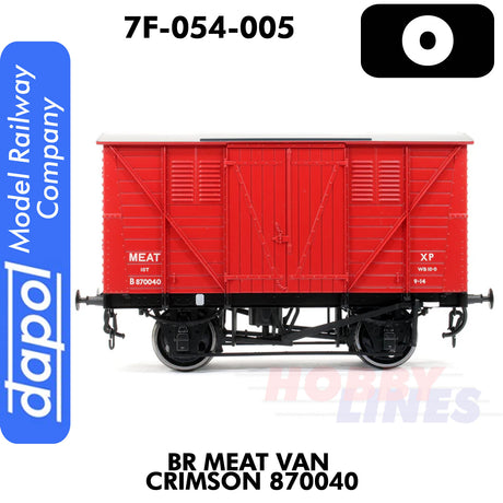 BR Meat Van Crimson 870040  | Dapol | 7F-054-005