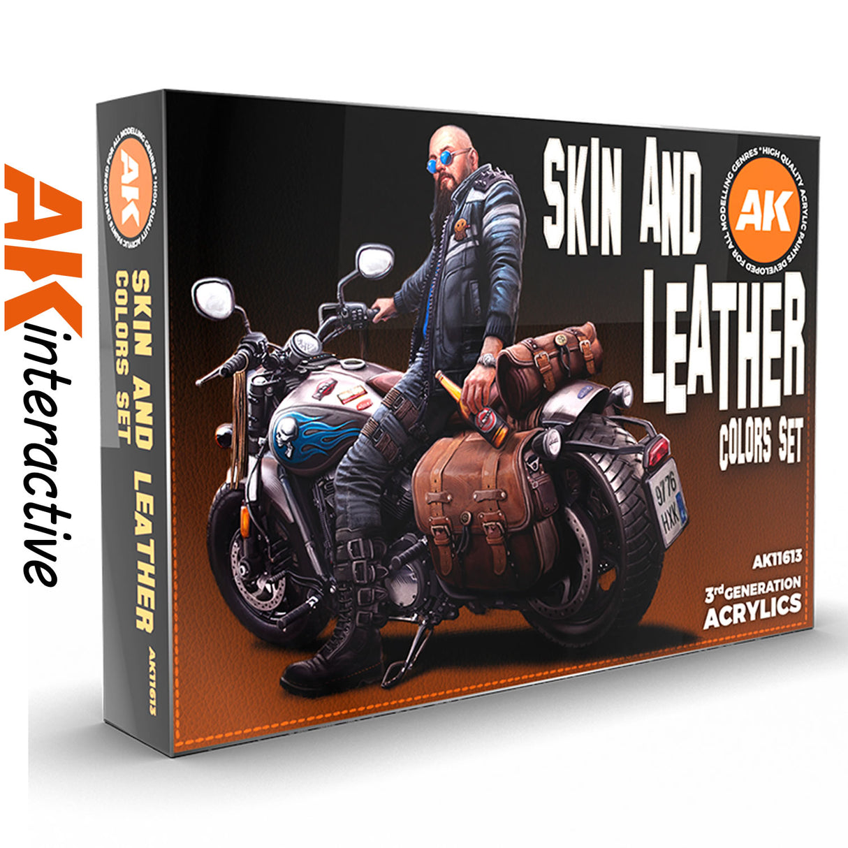 Skin and Leather - 3G Acrylic Paint x 6 | AK interactive | AK11613