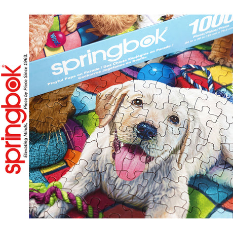 *DAMAGED BOX* Playful Pups on Parade - 1000pc Puzzle | Springbok | 11219