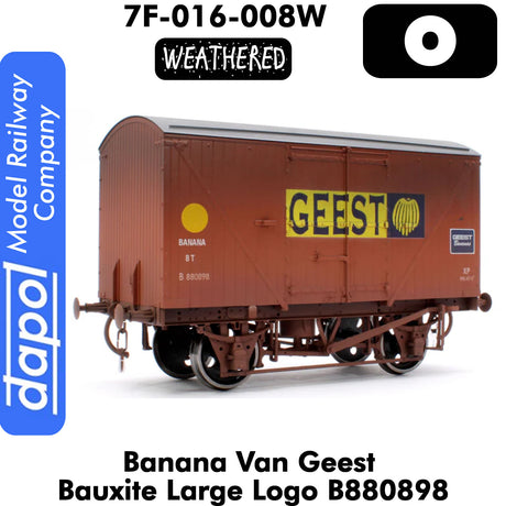 Banana Van Geest Bauxite Large Logo - Weathered | Dapol | 7F-016-008W