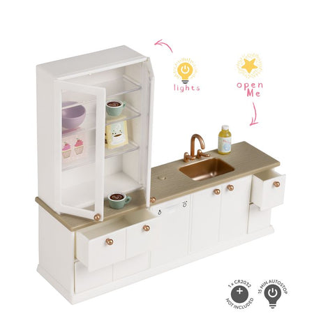Kitchen With Display Cabinet Set  | Lundby | 60-2110-00
