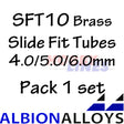 Slide Fit Tubes Selection Packs ALBION ALLOYS Precision Metal Various Sizes SFT