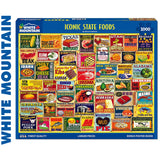 *Damaged box* Iconic State Foods - 1000pc Jigsaw Puzzle | White Mountain | 2021pz