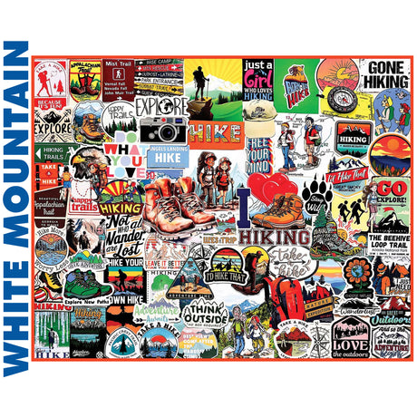I Love Hiking - 1000pc Puzzle | White Mountain | 2172pz