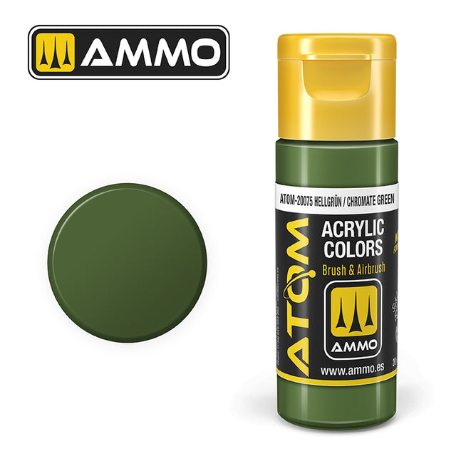 ATOM PAINT Hellgrün / Chromate Green | AMMO by MIG Jimenez | ATOM-20075