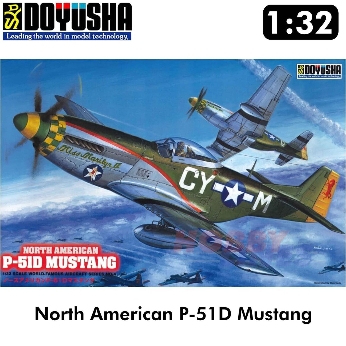 North America P-51D MUSTANG WWII 1:32 Doyusha model kit DOYUSHA DOY32MUS