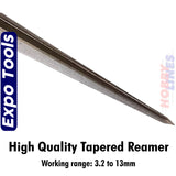 High Quality Tapered Reamer - Working Range 3.2 -13mm | Expo Tools | 72051