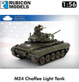M24 CHAFFEE American Light Tank Late WWII Korea 1:56 | Rubicon Models | 280140