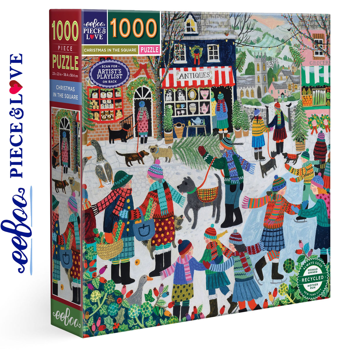 Christmas in the Square 1000pc Puzzle | eeBoo | PZT211