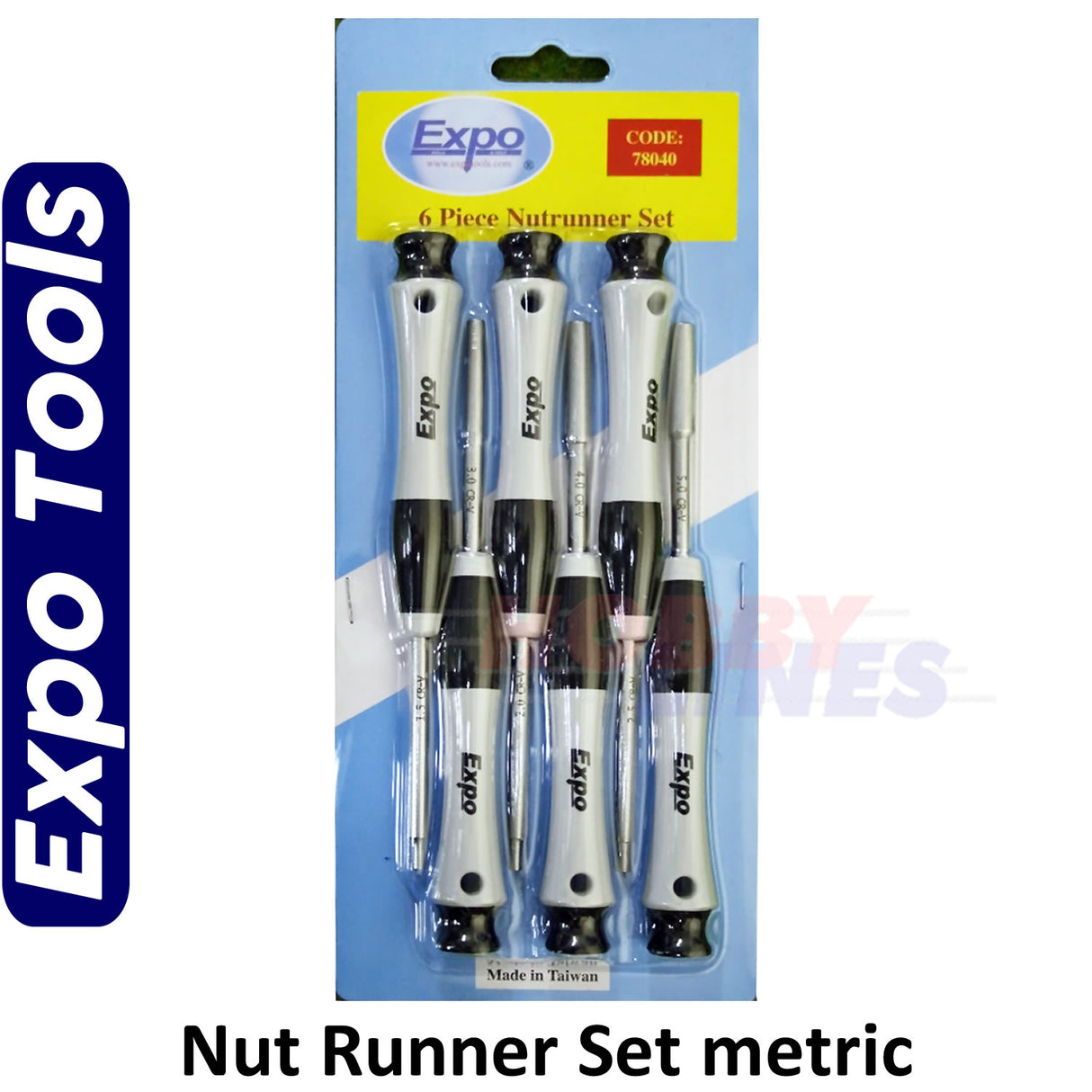 BA NUT SPINNER Set Nutspinner 6pc 6/8/10/12/14/16 BA Expo Tools 78040