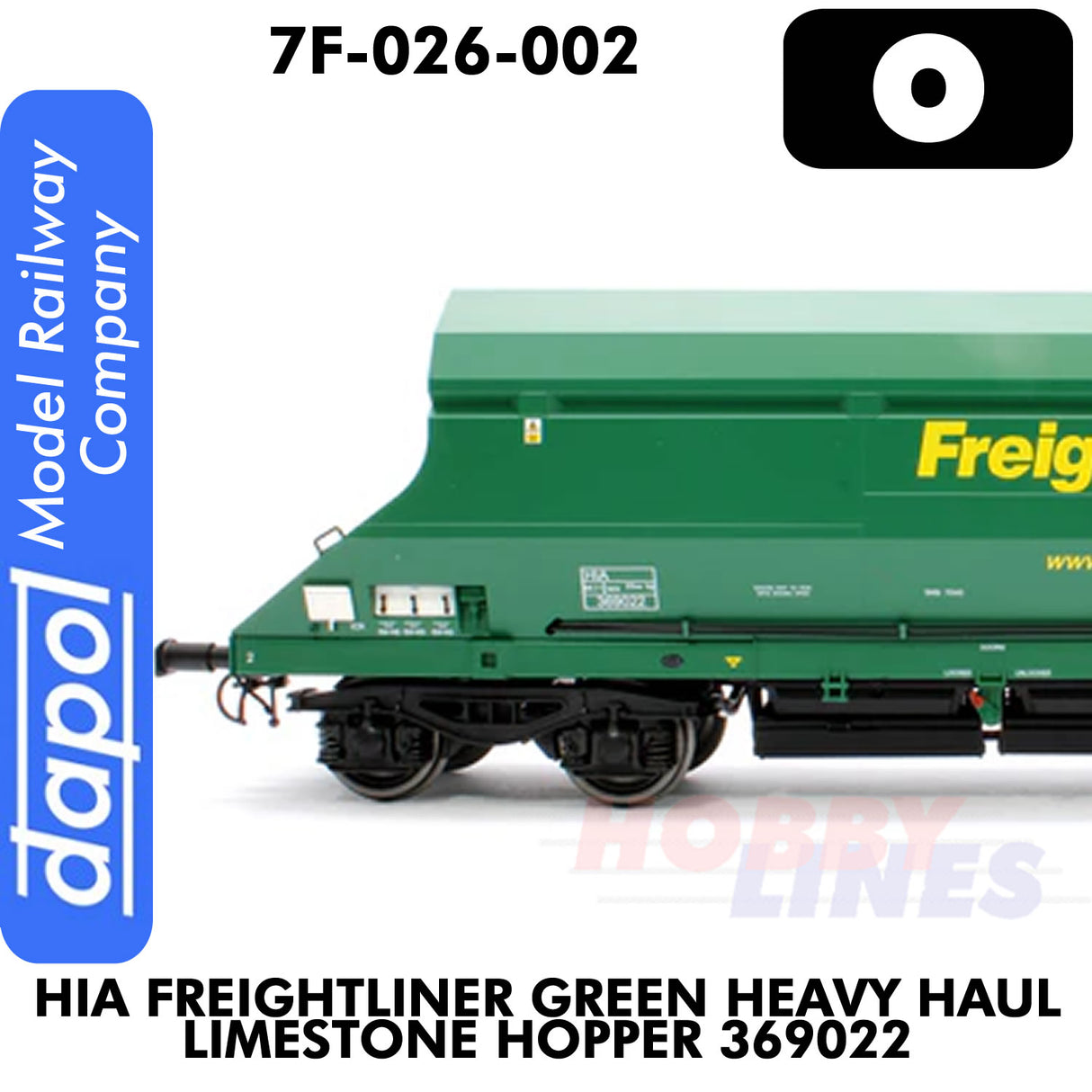 HIA Freightliner Green Heavy Haul Limestone Hopper 369022 | Dapol | 7F-026-002