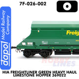 HIA Freightliner Green Heavy Haul Limestone Hopper 369022 | Dapol | 7F-026-002