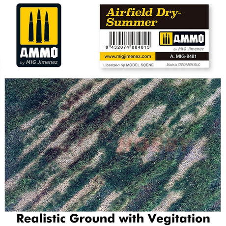Airfield Dry-Summer - Realistic ground with vegetation | Ammo by Mig Jimenez | MIG8481