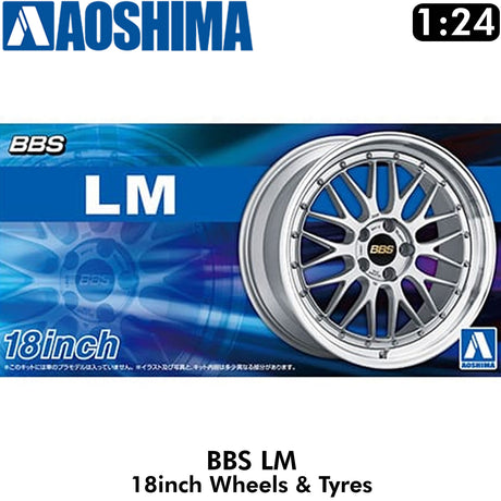 Wheels & Tyres BBS LM 18inch Set of 4 Tuned Parts Aoshima 06942