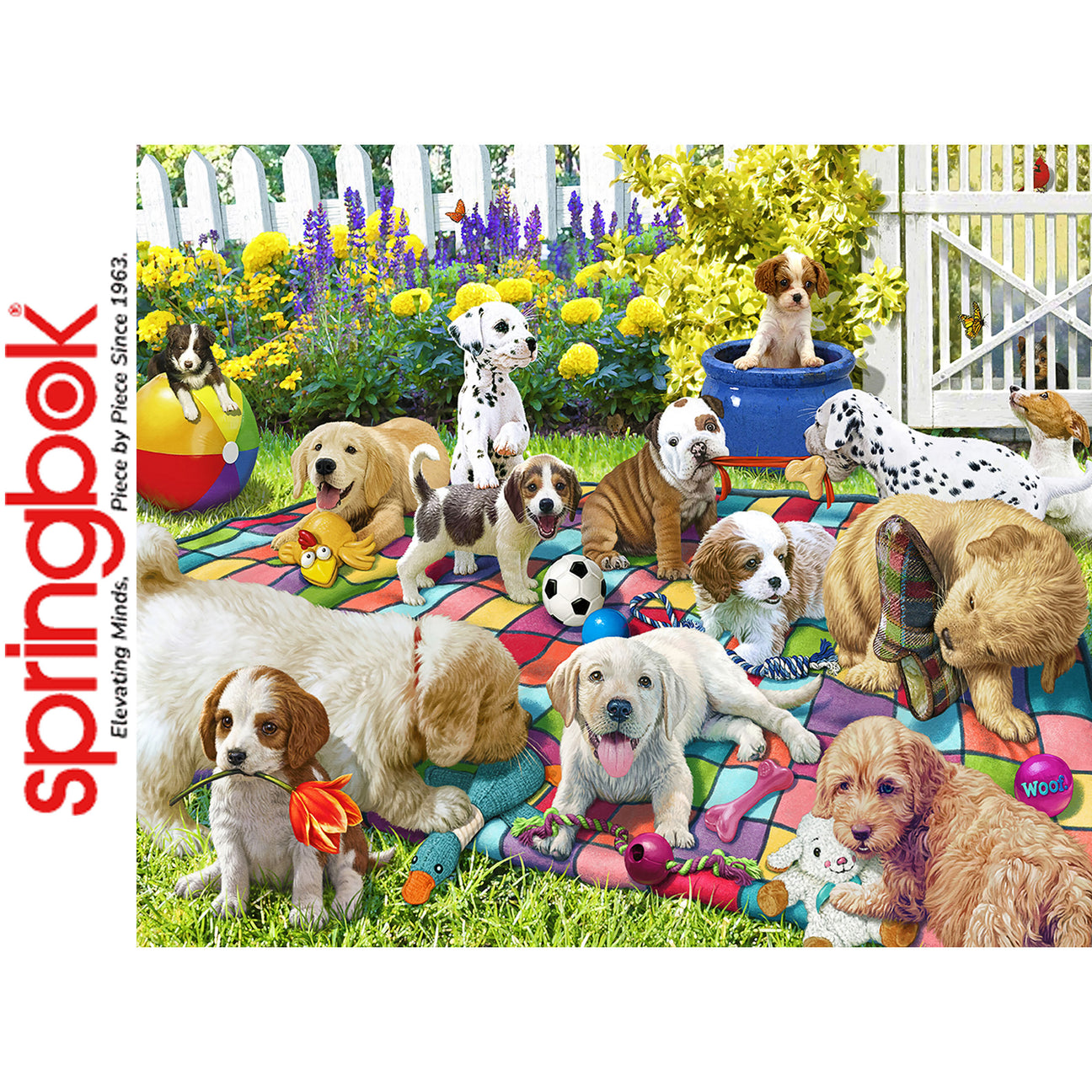 *DAMAGED BOX* Playful Pups on Parade - 1000pc Puzzle | Springbok | 11219