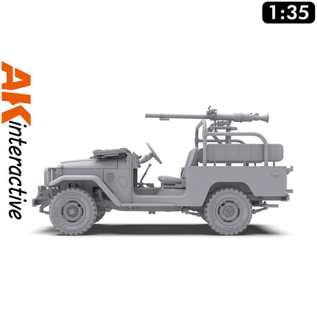 FJ43 Pickup with SPG-9.  Recoilless Gun - Model Kit | AK interactive | AK35003