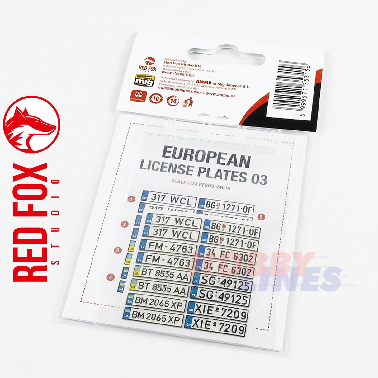 1/24 European Lincense plates vol.03