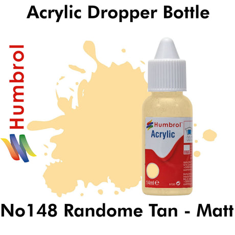 Acrylic Dropper - No 148 Randome Tan - Matt | Humbrol | DB0148