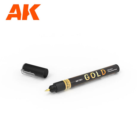 Metallic Liquid Markers - Set of 4 - Fine Tip 1.0mm | AK interactive | AK1300