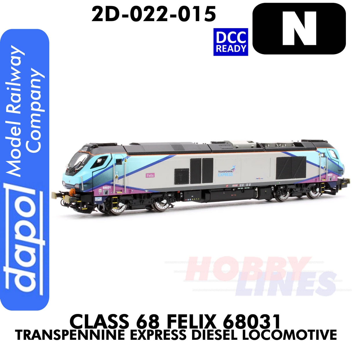 Class 68 Felix 68031 Transpennine Express  - DCC ready |  Dapol | 2D-022-015
