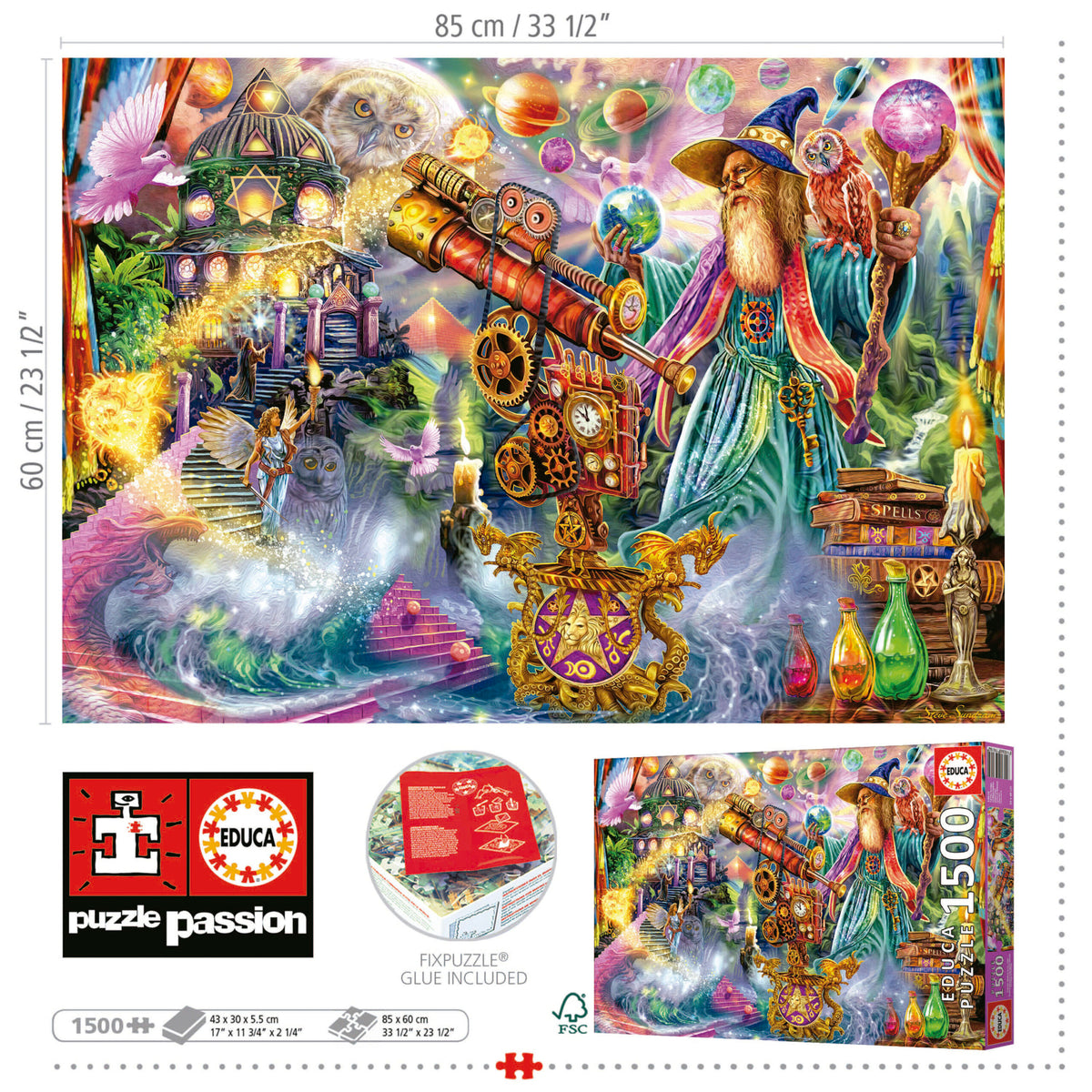 Wizard Spell 1500 Piece Jigsaw Puzzle | Educa | 19616