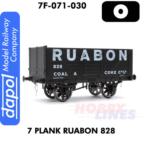 7 Plank Wagon RUABON 828 1:43 O gauge Dapol 7F-071-030