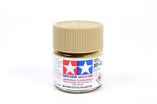 Tamiya Acrylic Mini Paint Xf-60 Dark Yellow