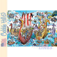 Load image into Gallery viewer, DoodleTown: Viking Voyage Cobble Hill puzzle 1000pc CH44505
