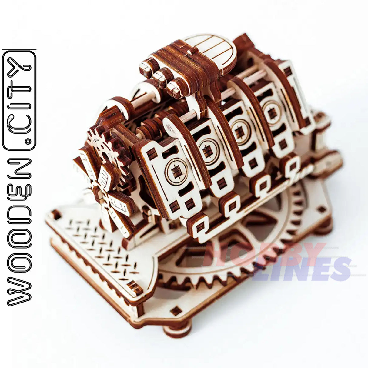 V8 Engine - 3D Puzzle | Wooden City | WR316