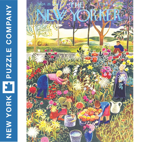 FLOWER GARDEN New York Puzzle Company 1000pc Jigsaw 