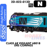 Class 68 Vigilant 68018 DRS Compass - DCC Fitted | Dapol | 2D-022-013D