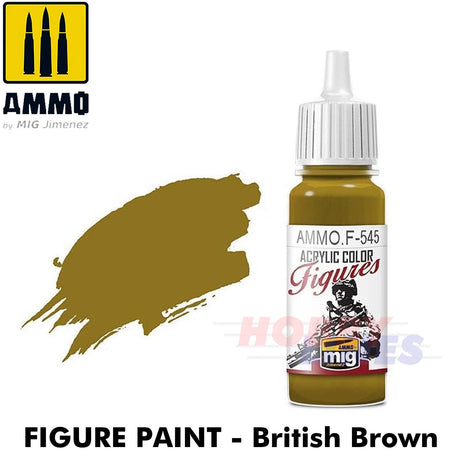 Ammo ACRYLIC COLOUR for FIGURES 17ml jar agitator ball Full Range Mig Jimenez