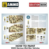 Solution Book 21 - How to Paint WWII German Mid-War Vehicles | Ammo by Mig Jimenez | MIG6527