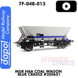 MGR HAA Coal Wagon Blue Cradle - #350651 | Dapol | 7F-048-013