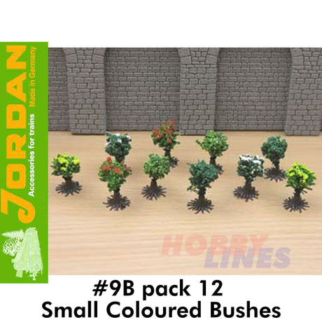 #9B Small Coloured Bushes - 10 Pack | Jordan | 59507