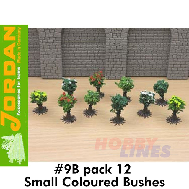 #9B Small Coloured Bushes - 10 Pack | Jordan | 59507