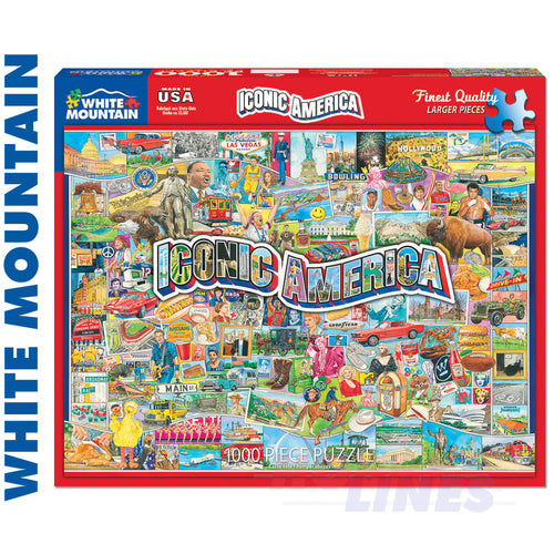 Iconic America 1000 Piece Jigsaw Puzzle 1552