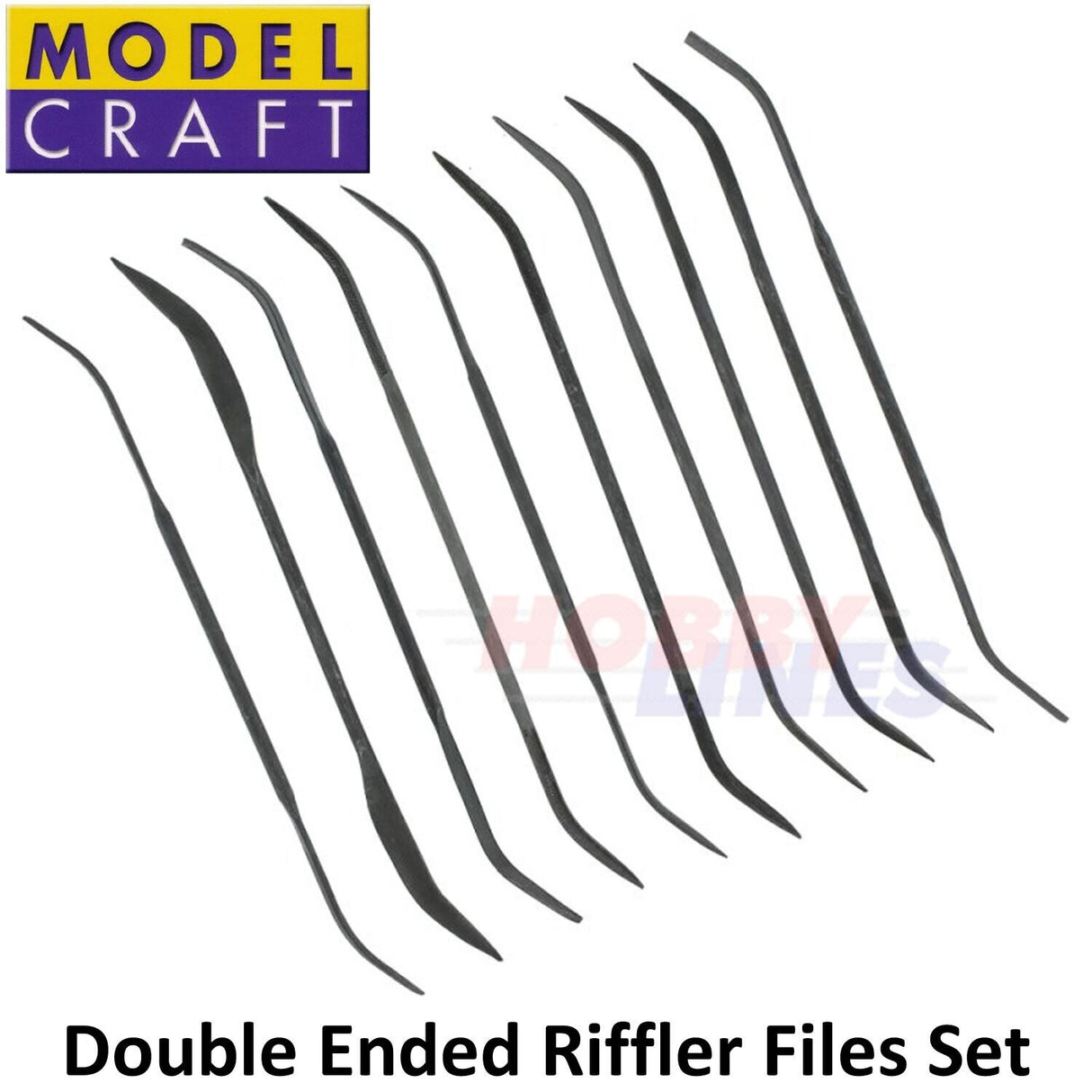 Double Ended Riffler File Set | ModelCraft | PFL6003