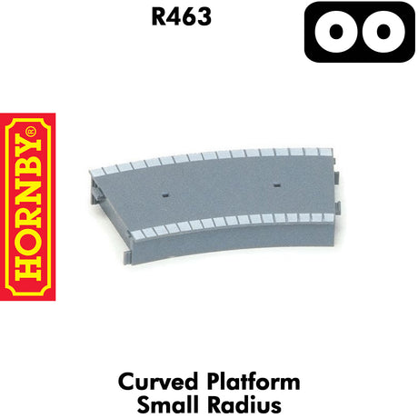 OO Gauge Curved Platform Small Radius - 1:76 | Hornby | R463